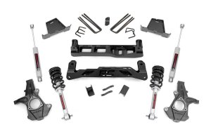 GMC Sierra 1500 Suspension Lift Kit - Rough Country - 7.5 Inch Lift Kit, N3 Struts - '07-'13